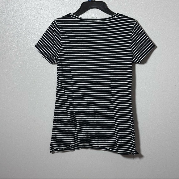 Divided‎ by H&M Women stripe Black t-shirt size small - Picture 4 of 6